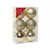 Champagne Shatterproof Baubles (8cm) (6 pieces)