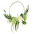 Lola Half Wreath Cream And Green 40Cm