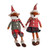 Mr And Mrs Fox With Santa Hats Sitting 2Ast Trd