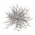 White Wash Glittered Twig Half Ball 30Cm