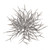 White Wash Glittered Twig Half Ball 30Cm