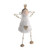 Metal Sitting Angel White 25Cm