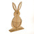 Farmhouse Wooden Standing Rabbit Basket 46Cm