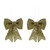 Glitzy Bow Gold Hang X2