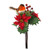 Winter Robin Poinsettia Bouquet 23Cm