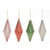 Glass Drop Tree Dec 14.5Cm 4Ast