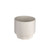 Ceramic Pot White Sand Finish 9.4cm 