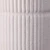 Ribbed White Pot On Legs Sand Finish 11.4cm