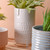 Ceramic Face Pot W Feet 19.5cm