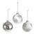 Bauble Snowflake Design 3Ast