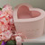 Flower Box Heart Shape Just For You 23cm Baby Pink