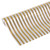 Fabric Roll Metallic Stripes Gold And White