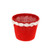 Rose Jute Pot Plastic Lined Red Small