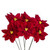 Poinsettia Picks Red X6bag