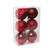 Burgundy Shatterproof Baubles (8cm) (6 pieces)