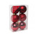 Burgundy Shatterproof Baubles (8cm) (6 pieces)