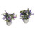 Lavender Arrangement In Ceramic Pot 2Ast 26Cm