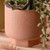 Ceramic Pot Orange Sand Finish 9.4cm 