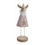 Metal Standing Reindeer Pink 22Cm