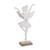 Metal White Dancing Fairy on Base 29cm