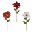 Poinsettia Red/Dark Red/Ivory 3Ast 68Cm