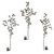 Christmas Mini Pine Branch Natural/Frosted/Heavy Snow 3Ast 72Cm