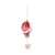 Burgundy and Pink Hanging Hot Air Balloon 