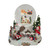 House and Santa Snowglobe with Music 20cm
