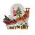 Globe Reindeer scene with sleigh on rooftop with music 13.5cm