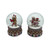  Gingerbread Snow Globe 2 assorted designs 65mm