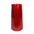 Astrid Graduated  Glass Vase - Red - H32cm