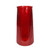 Astrid Graduated  Glass Vase - Red - H32cm