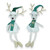 Reindeer with long legs and glitter arms 2 asst 37cm