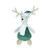 Sitting Reindeer white and green 40cm