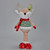 Standing Moose with holly leaf and striped top 39cm