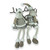 Moose with long legs boy and girl 2 asst 66cm