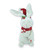 Rabbit with santa hat and candy cane 50cm