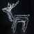 Rope light standing Reindeer indoor and outdoor 79x74x32cm