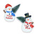 Poly Resin Snowman with Tree Light Up 20cm Battery Operated