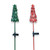 Red & Green Light up Solar Tree 2 Assorted