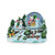 100mm Globe with Festive Tree Scene, Snowman-Santa Spinning