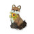Fox with Sunflower 17x15x21cm