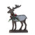 Wooden Deer with fur standing 26x5.5x34.5cm