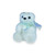 Polar bear with sequin blue scarf 6.5x7x8.5cm