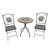  Mosaic Grey Bistro Set Round including 2 chairs and table. Tble Dia60cmxH71cm