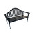 3 seater Aluminium Bench with curve back 146x63x95cm