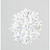 Glitter Snowflake - Silver / White - 24cm