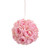 7" Rose Ball Hanger Pink