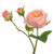 48cm English Rose Spray Pink