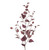 95cm Birch Spray Burgundy
